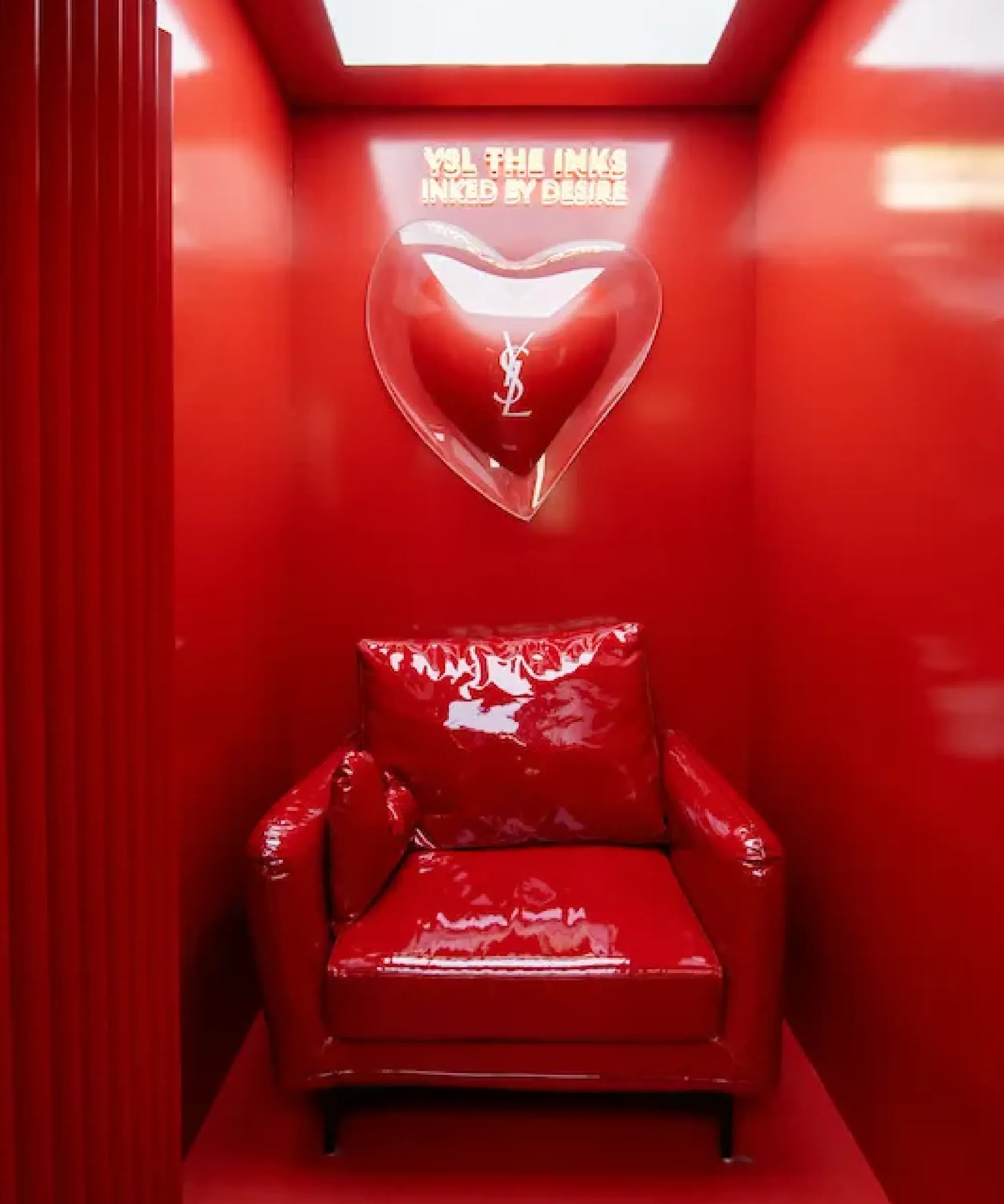 YSL The Inks branded experience room on the digital journey roadshow